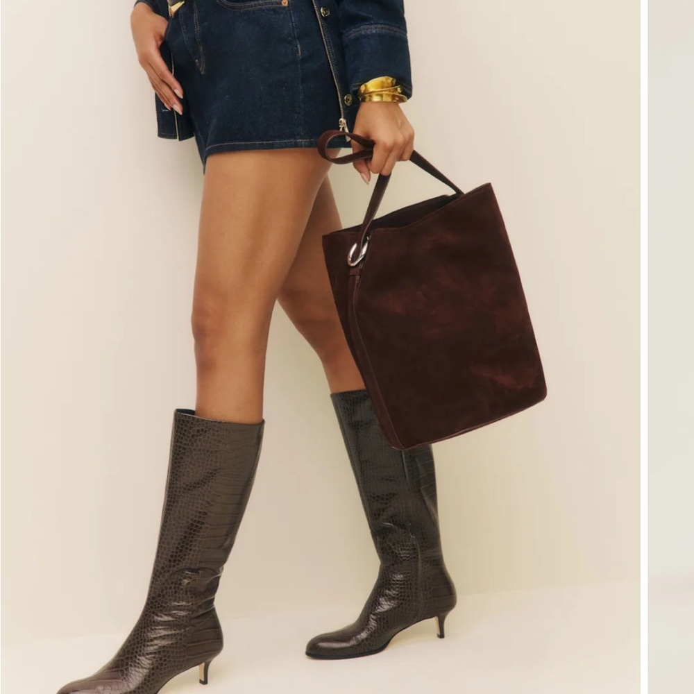 Reformation Textured Leather Shoes